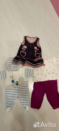 Вещи пакетом для девочки 62-80