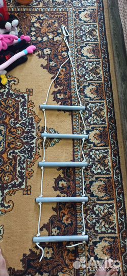 Веревочная лестница, опора. Лестница