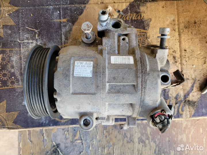 Компрессор кондиционера skoda roomster 2012 1.4