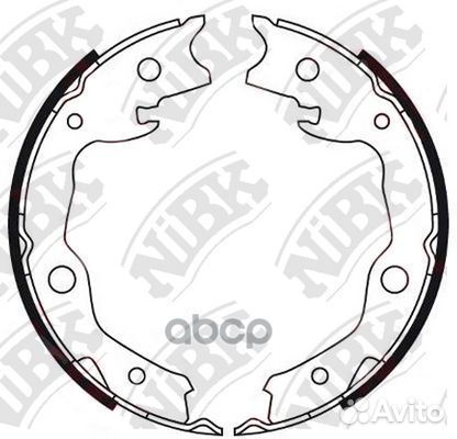 FN0621-nibkколодки барабанные Nissan Qashqai