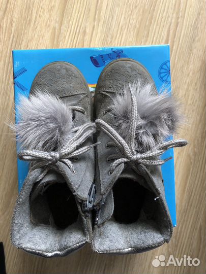 Ботинки утепленные для девочки размер 29