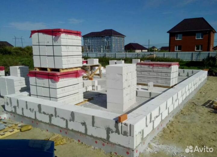 Стеновые блоки Д-500 600/300/300 мм
