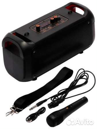 Колонка портативная RX-4207,RGB/USB/AUX/Bluetooth