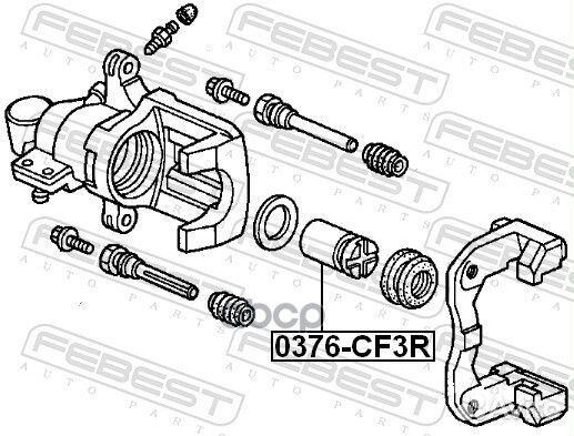 Поршень суппорта honda accord -02/civic 00- зад