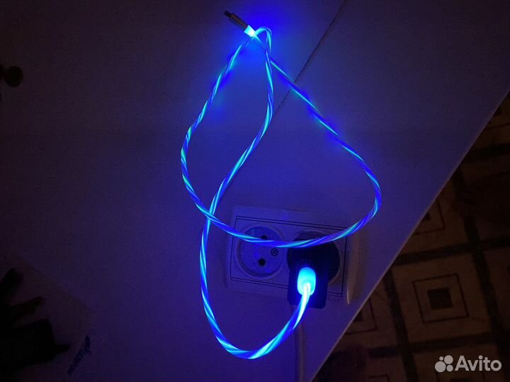 Кабель светящийся USB для зарядки Android