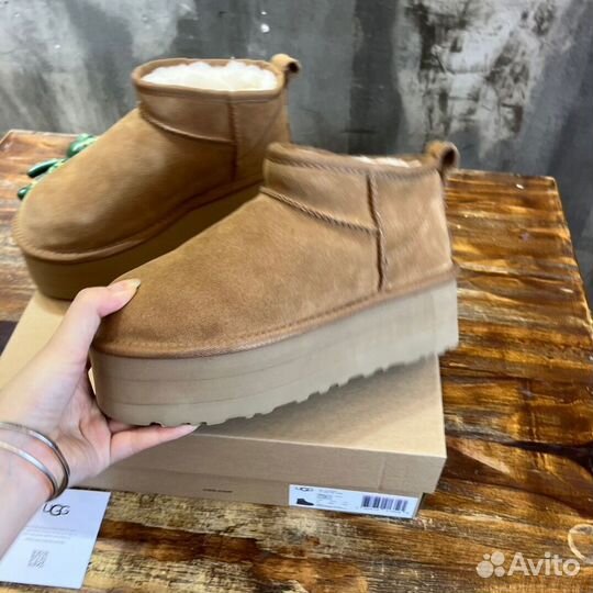 Угги Ugg Classic Ultra Mini Platform Chestnut