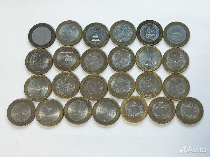 Биметаллические юбилейные монеты России 10 р