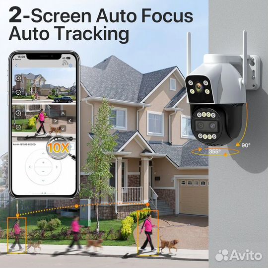 Уличная IP видеокамера с 4G Hism 3 объектива 10х z
