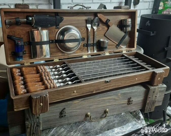 Подарочный набор в деревянном кейсе