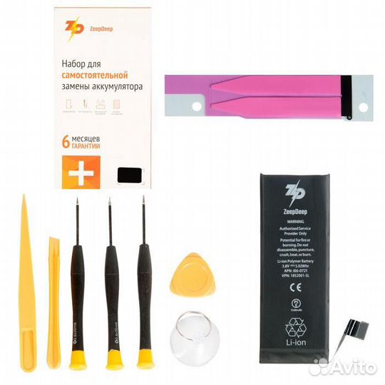 Набор для замены батареи iPhone 5S, iPhone 5C Zeep