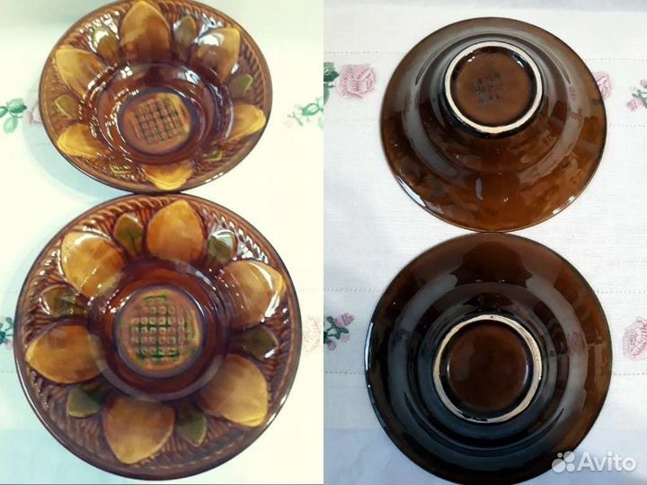 Майоликовая настенная тарелка, блюдо Зик конаково