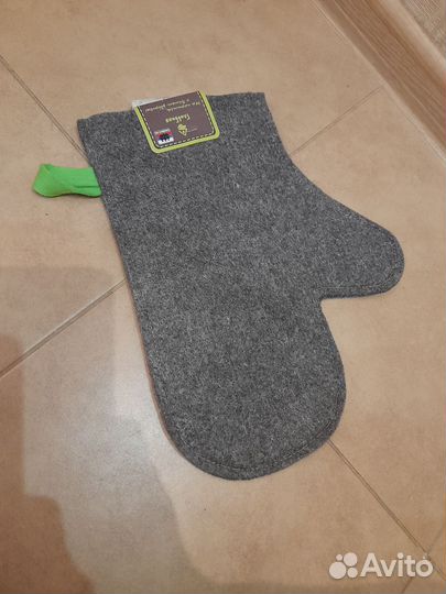 Новая рукавица для бани и сауны