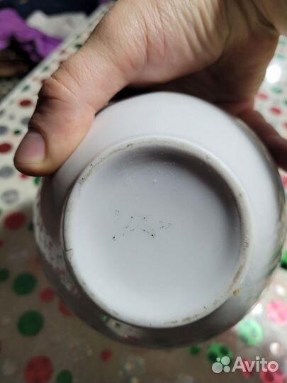 Сахарница фарфор СССР, печать лфз