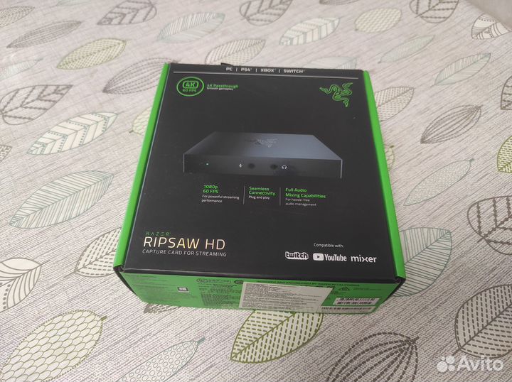 Карта видео захвата Razer Ripsaw HD