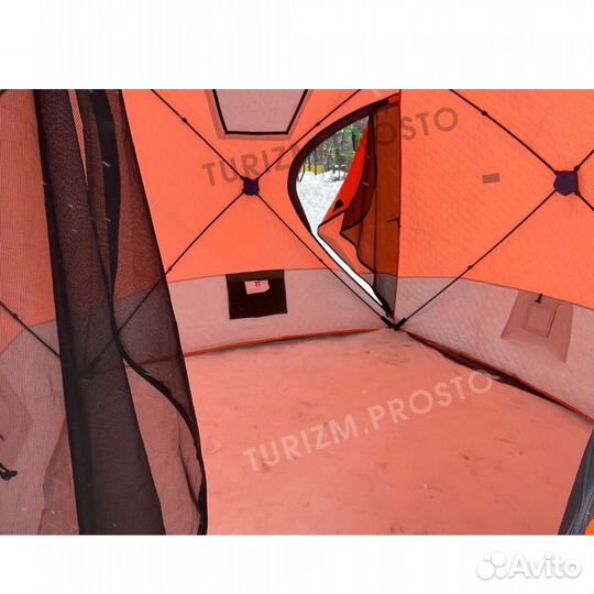 Палатка зимняя трехслойная куб