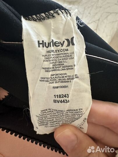 Гидрокостюм женский hurley