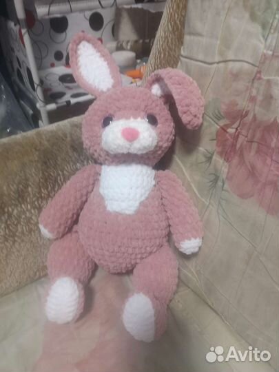 Вязание на заказ. Игрушки из плюшевой пряжи