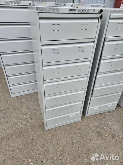 Шкаф металлический, картотека практик 133х52х63, 7