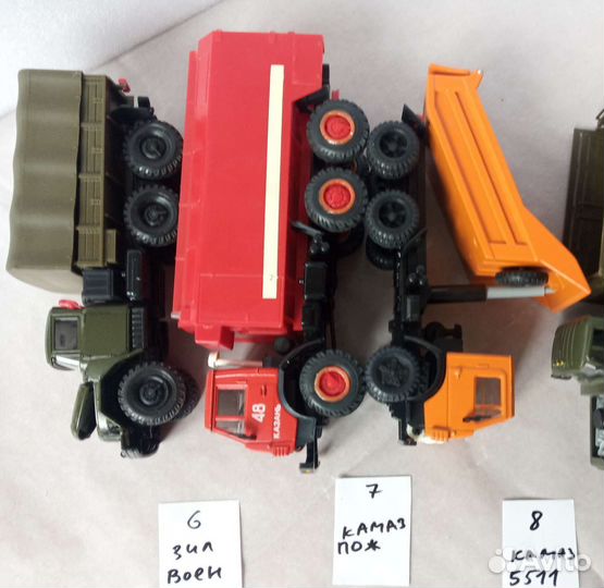 Модели 1:43 камаз мчс самосвал ЗИЛ военный