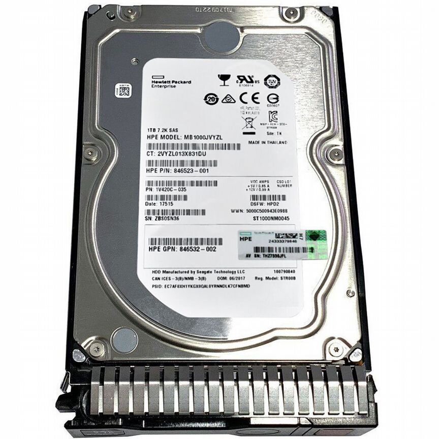 [MB1000JVYZL] Жесткий Диск Hp 1tb Sas 3,5" Hdd Mb1000jvyzl