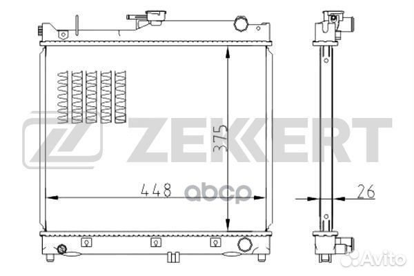 Радиатор охл. дв. Suzuki Jimny (SN) 98- mk-1511
