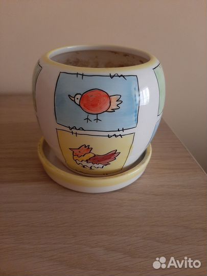 Цветочный горшок керамический