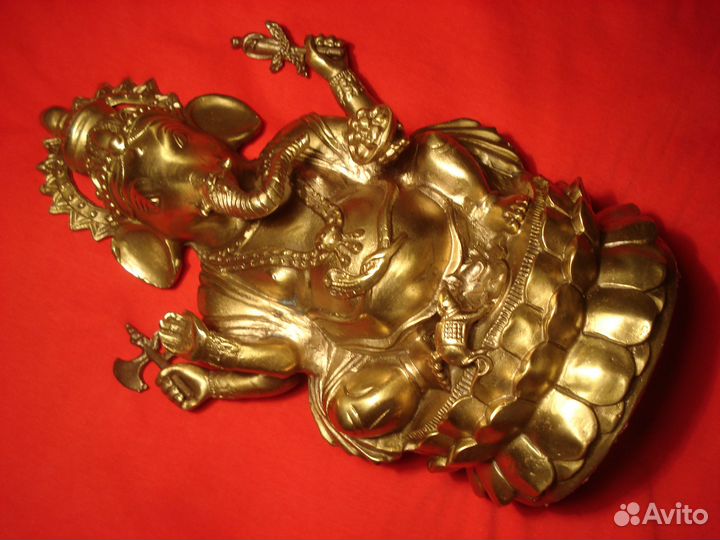 Символ Благосостояния Слон Ганеша Тибет Золото