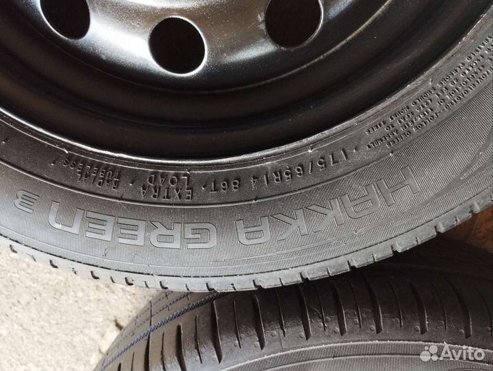 Колеса летние на ваз175/65р14 Нокиан