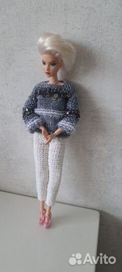 Вязаная одежда для барби