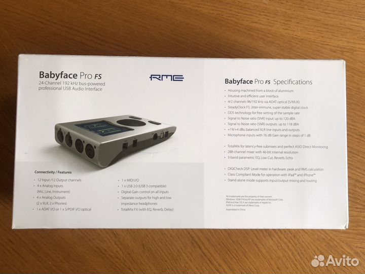 Звуковая карта RME Babyface Pro FS