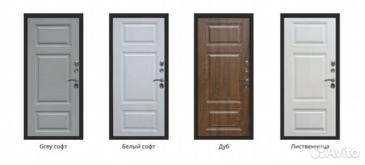 Дверь входная с терморазрывом зелёная Грин