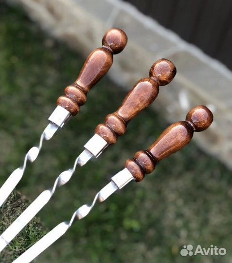 Шампура с деревянной ручкой