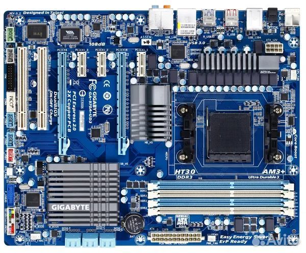 Комплект Материнская плата GA-970A-UD3, процессор