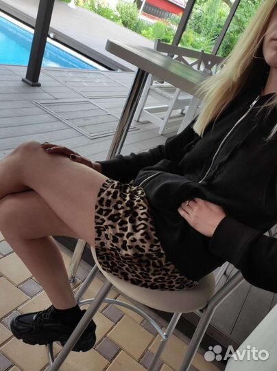 Шорты с леопардовым принтом