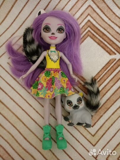 Куклы энчантималс Павлин Лемур Скунс