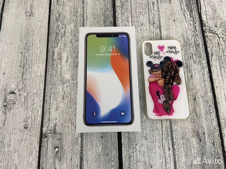 iPhone X 64 gb silver A1377