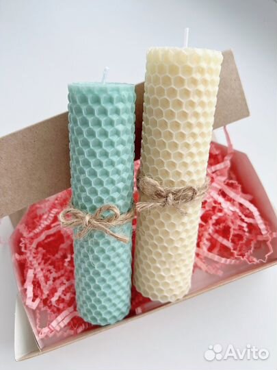 Набор свечей из натуральной вощины