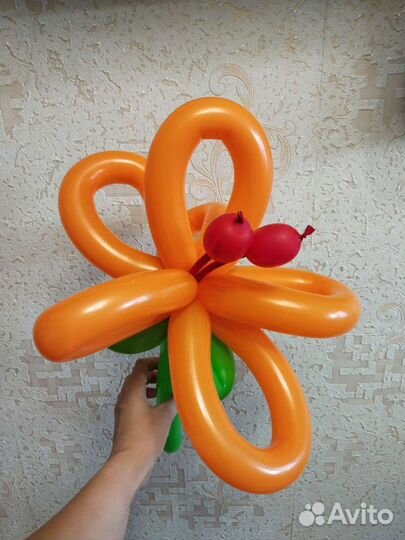 Цветы из воздушных шаров
