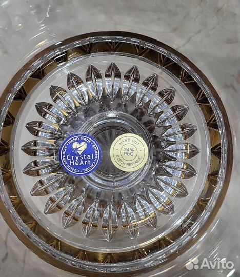 Хрустальная ваза для фруктов (фруктовница)