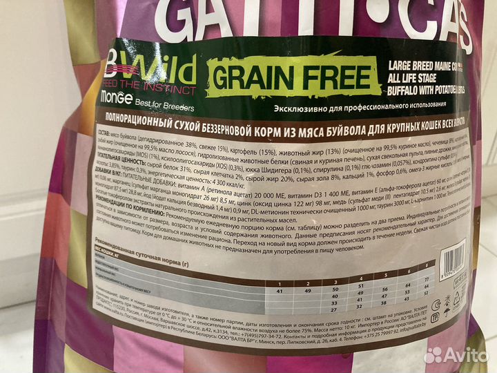 Корм для кошек monge