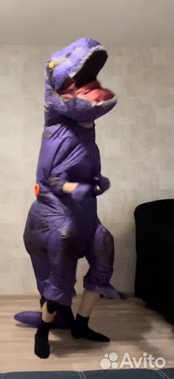 Прокат/продажа, надувной костюм динозавра