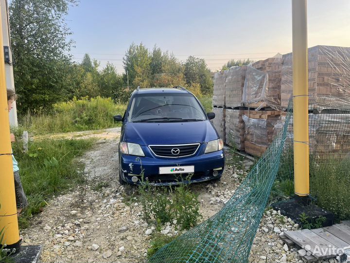 Mazda MPV 2.5 AT, 2000, битый, 250 000 км