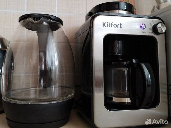 Кофеварка Kitfort KT-777 с встроенной кофемолкой