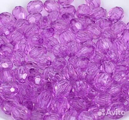 Бусины акриловые 10 мм. 500 гр