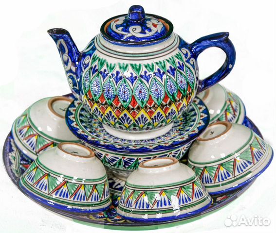 Чайный сервиз узбекский - Риштан