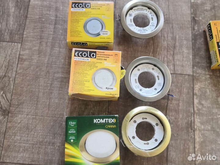 Точечные светильники тонкие встраемые gx53