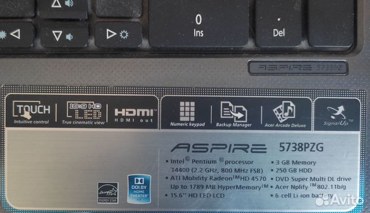 Ноутбук Acer 5738PZG