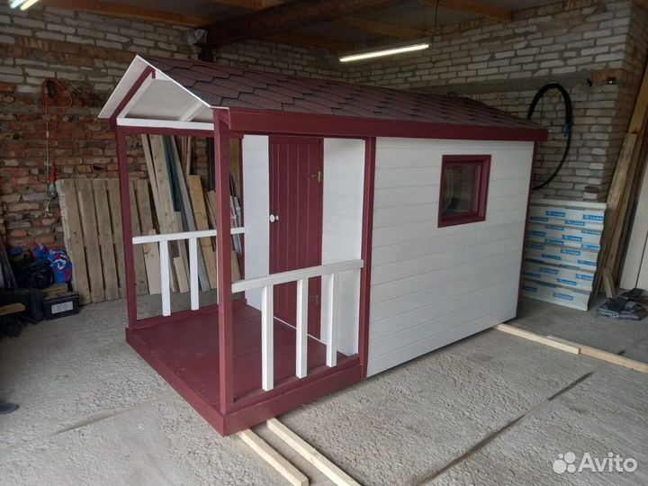 Детский игровой домик из дерева