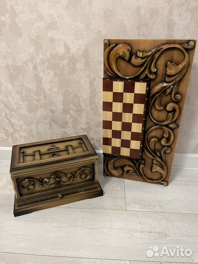 Нарды 3в1 ручной работы