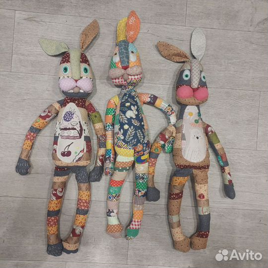 Мягкая игрушка заяц ручной работы
